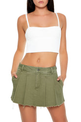 Sweater-Knit Cropped Cami