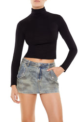 Turtleneck Crop Top