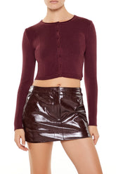 Cropped Cardigan Sweater