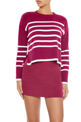 Striped Cropped Sweater