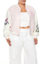 Plus Size Bunny Bomber Jacket
