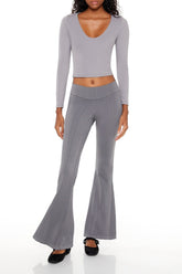 Seamless High-Rise Flare Pants