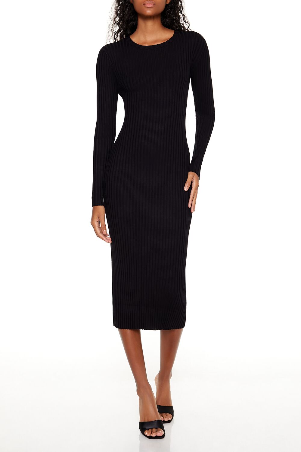 Bodycon Midi Sweater Dress in Light-Grey-Swatch | Size: S by Bonton Bodycon Midi Sweater Dress in Light-Grey-Swatch | Size: S by Bonton