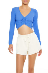 Active Ruched Crop Top