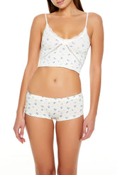 Seamless Floral Longline Bralette