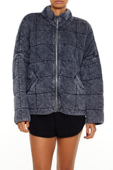 Quilted Zip-Up Jacket