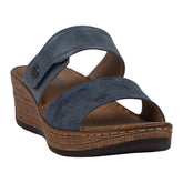 Women's Meli Navy Wedge Sandals