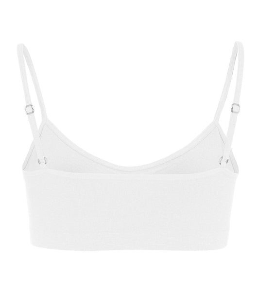 2 Pack Gathered Front Cup Training Bra White