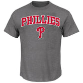 Mens Big And Tall Team Logo Short Sleeve Arch Logo Tee Shirt - Philadelphia Phillies