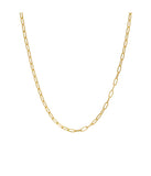 Small Paperclip Necklace 14K Gold