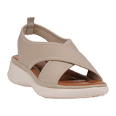 Women's Nixie Nude Stretch Lycra Wedge Sandals