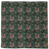 Green Floral Pocket Square