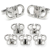 Horse Bit Stainless Steel 5-Stud Set