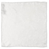 Soft Floral Gray Silk Men's Pocket Square