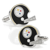 Retro Pittsburgh Steelers Helmet Cufflinks