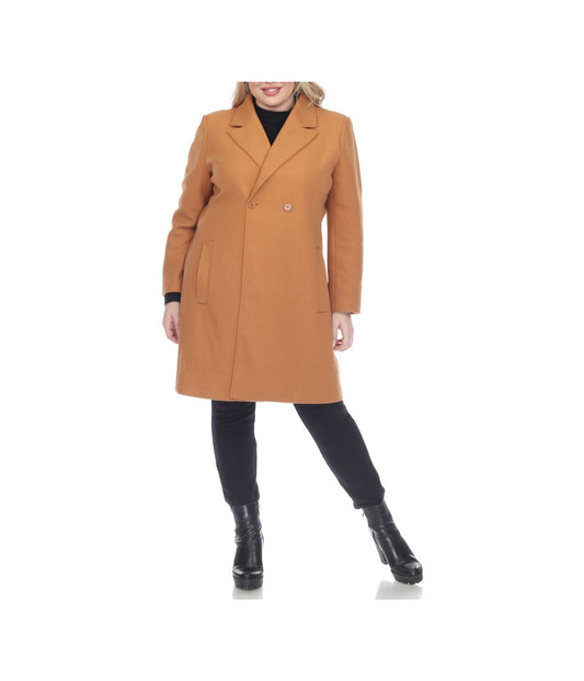 Plus Size Classic Walker Coat Sandy Brown