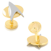 Two Tone Star Trek Delta Shield Cufflinks