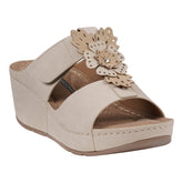 Women's Talia Tan Floral Wedge Sandals