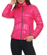 Quilted Puffer Jacket Hot Pink