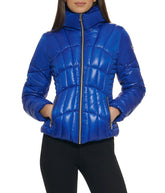 Quilted Puffer Jacket Indigo