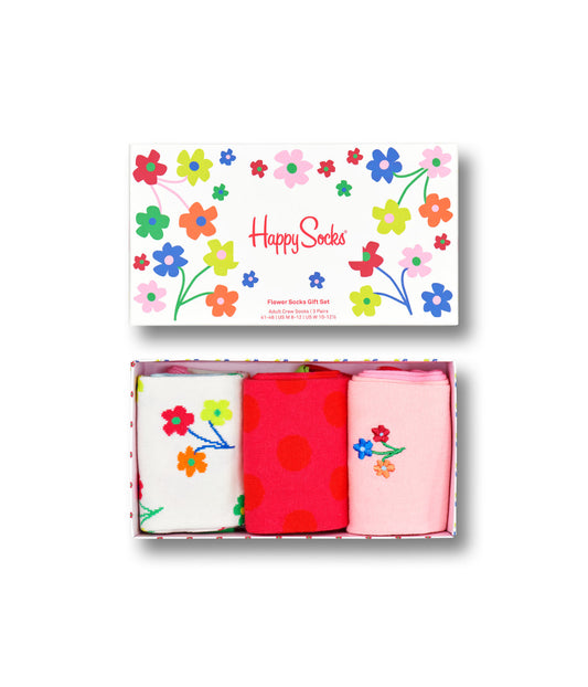 3-Pack Flower Socks Gift Set Multi