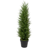 3' Artificial Cedar Pine Petite Arborvitae Tree in Round Pot  Unlit
