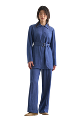 Denim Belted Tunic - Tunic