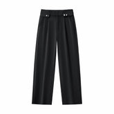 Kingsley Side-Tab Trousers BLACK