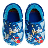 SEGA Sonic the Hedgehog Boys Slippers - House Shoes Lightweight Plush Warm Comfort Soft Aline Slipper (Toddlers)