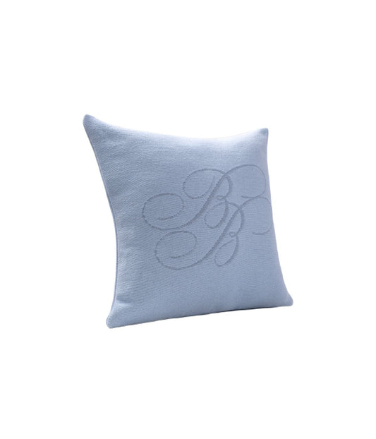 Chambray Decorative Pillow Light Marine