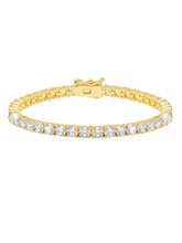 Classic Large Brilliant Tennis Bracelet in Gold