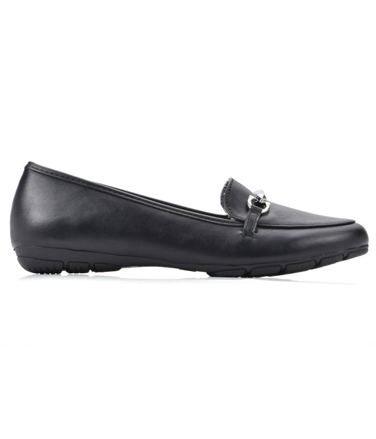 Glowing Loafer Flats Black/Smooth