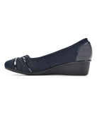 Bowie Wedges Navy/Nylon