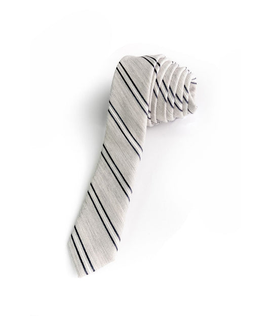 Ombre Tie Grey Stripe