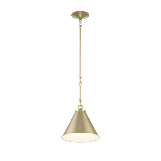Lincoln Tapered Metal 11" Dome Pendant Light