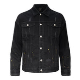 Tiger Threads Denim Jacket - CENTURY PENTHOUSE BLACK/GOLD