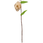 40" Ivory and Green Floral Craft Artificial Spring Spray