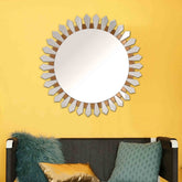 Flower Petal Accent Mirror
