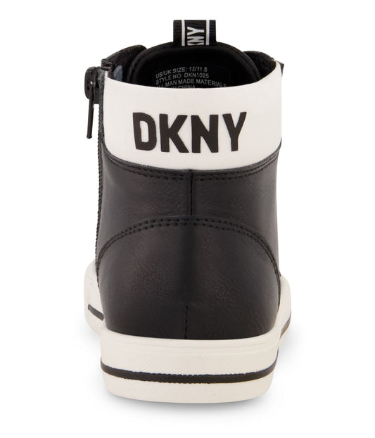 Hightop Black And White Sneaker Black