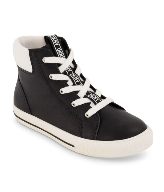 Hightop Black And White Sneaker Black