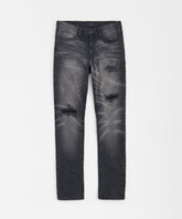 Skinny Rip and Repair Denim Jeans - Black