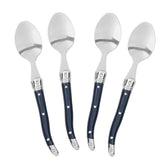 French Home Laguiole Coffee Spoons, Set of 4, Navy