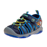 Paw Patrol Chase Marshall Light Up Summer Boys Sandals - Hook&Loop Adjustable Strap Closed Toe Sandal Water Shoe - Blue (Sizes 6-12 Toddler)