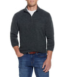 Soft Touch Waffle 1/4 Zip Sweater Evergreen