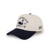 Vintage Havana Trucker Hat for Women & Men – Navy & Tan Adjustable Cap – Embroidered "The Water Club"
