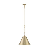 Lincoln Tapered Metal 11" Dome Pendant Light