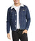 Sherpa Collar Dark Blue Denim Jacket