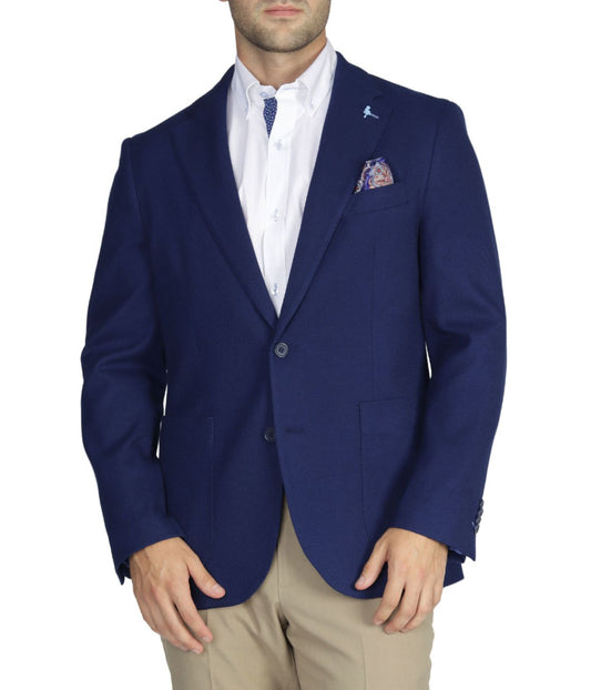 Solid Textured Basic Sportcoat