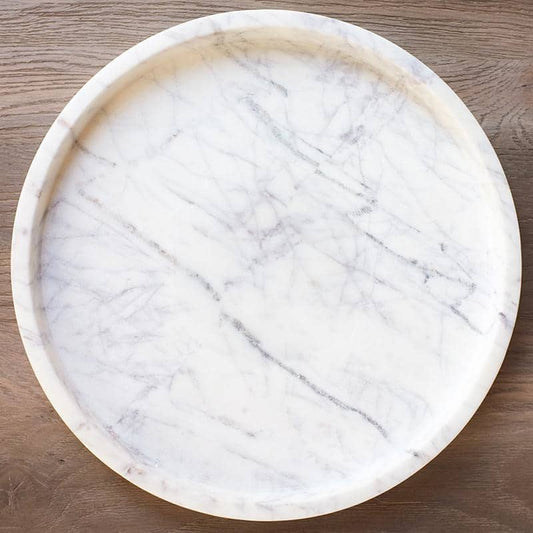 Marble Large Round Cheeseboard 14"