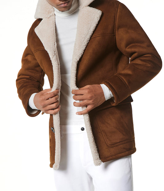 Jarvis 30.5" Faux Shearling Brown